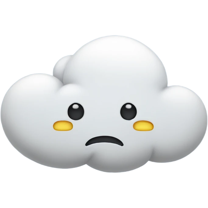 sad cloud very irritated  emoji