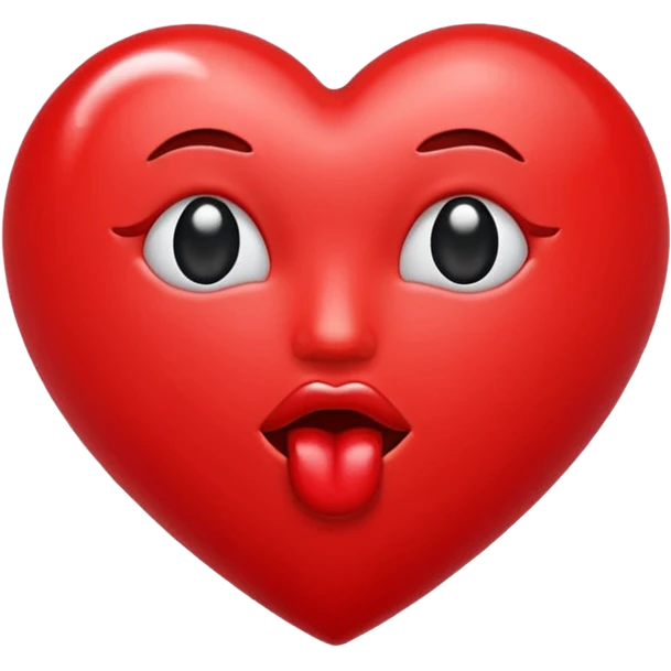 Heart shaped kiss emojis emoji