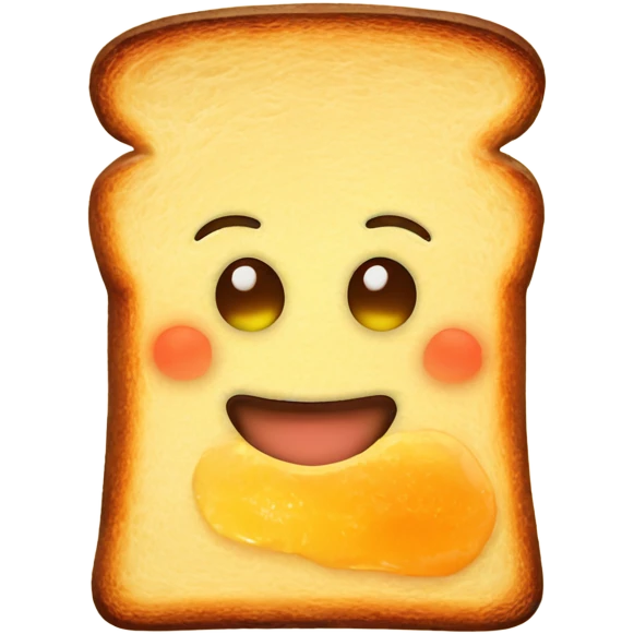 Toast with marmalade emoji