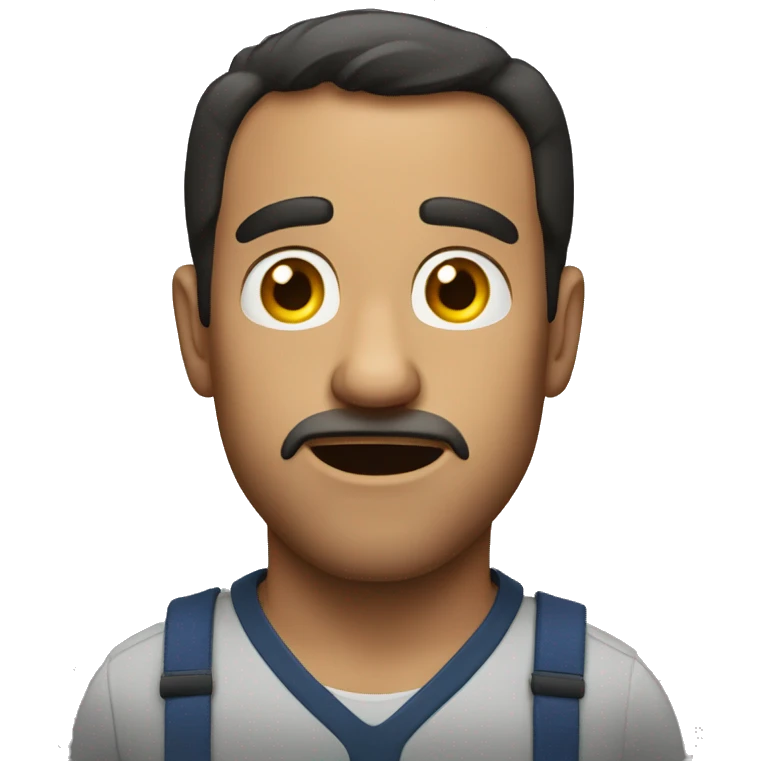 Spanish man have a surprised  emoji