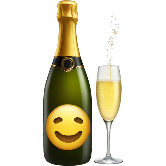 Sparkling wine emoji