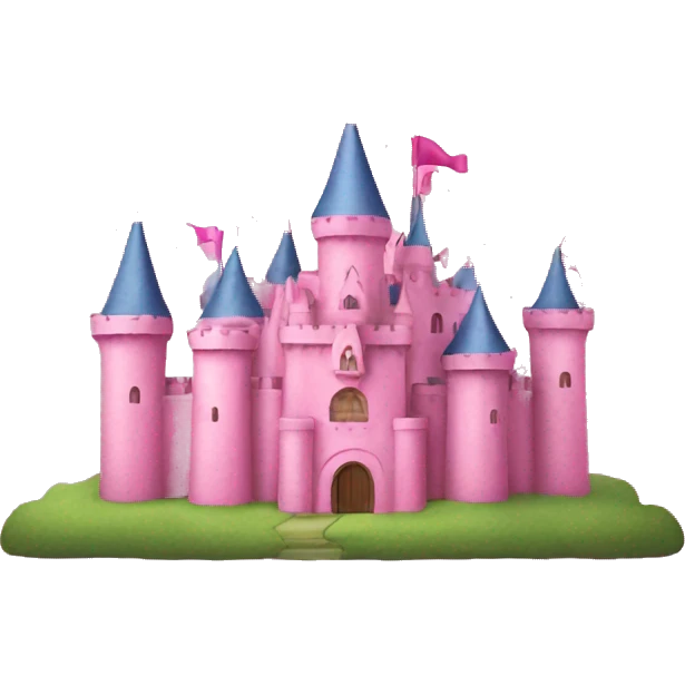 Pink castle emoji