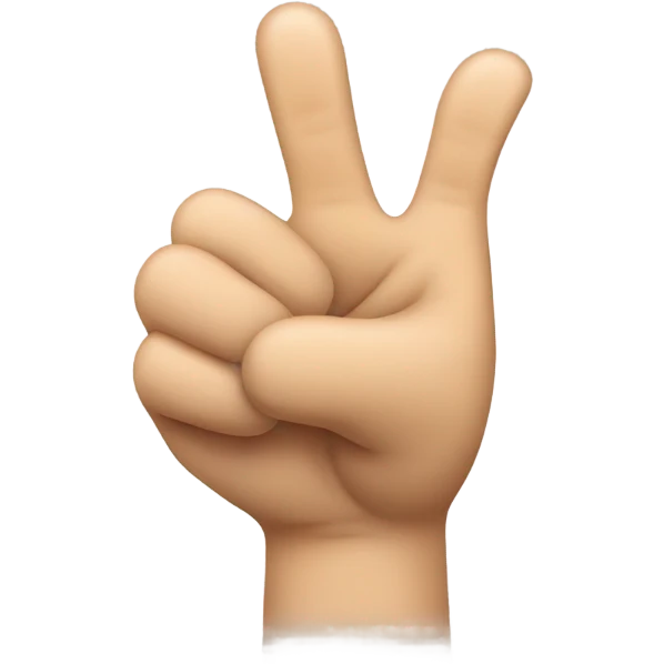 Thumbs up front of hand no fingers showing emoji