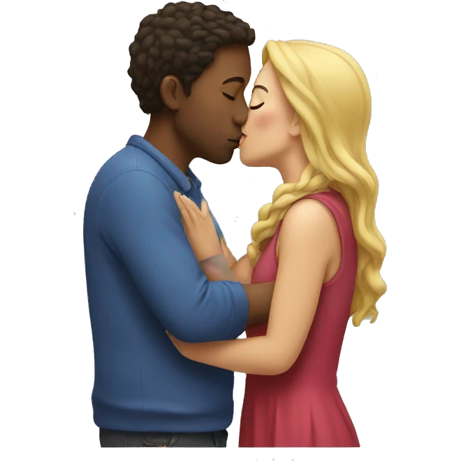 Woman kissing emoji