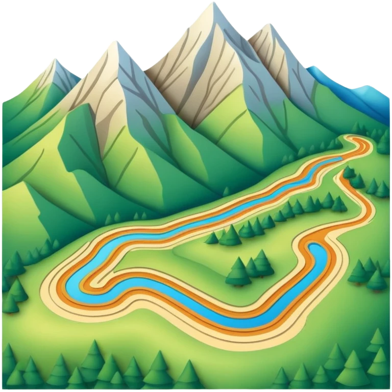 Map for hiking emoji