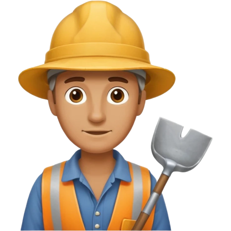 Field Digger with Shovel from Archaeology Team emoji
