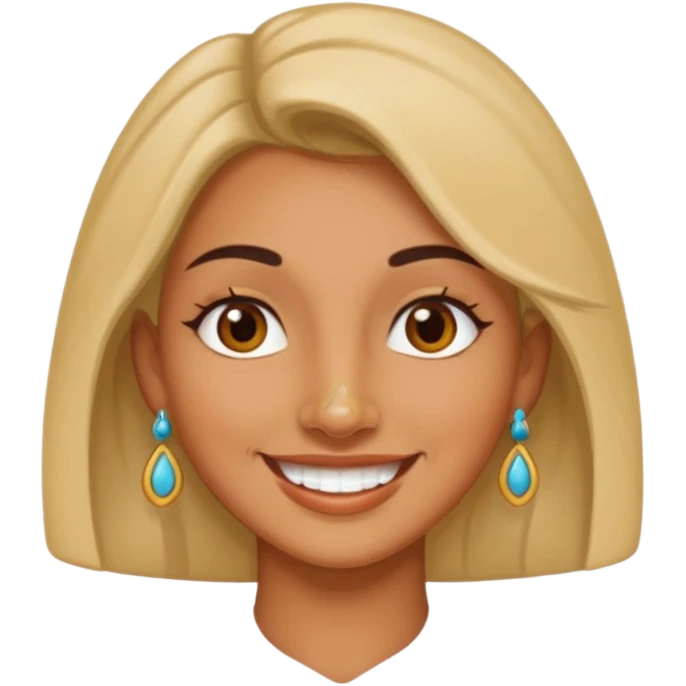 Woman with nose pin. emoji