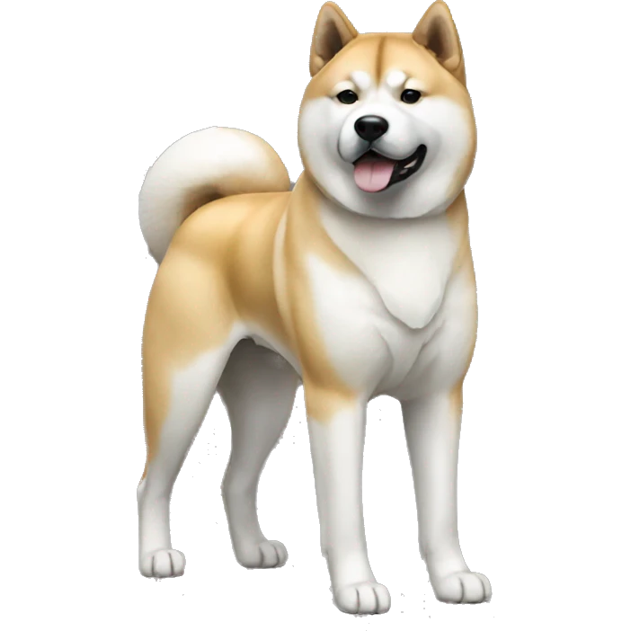 Akita Dog Breed Full Body emoji