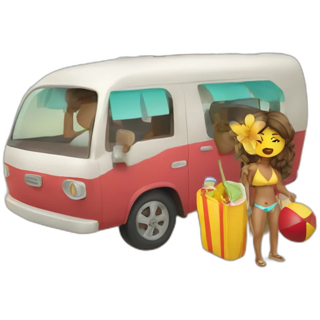 Vaction and beach trip  emoji