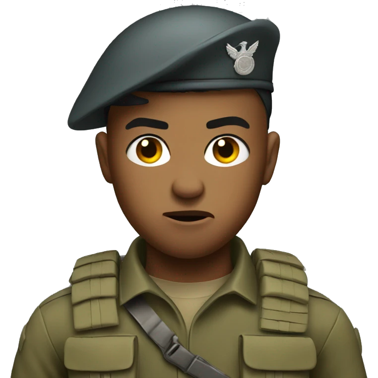 soldier boy from the boys looking angry emoji