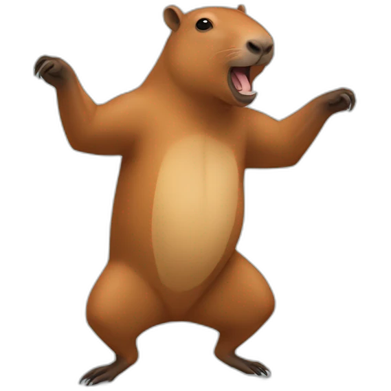 Capibara dancing emoji