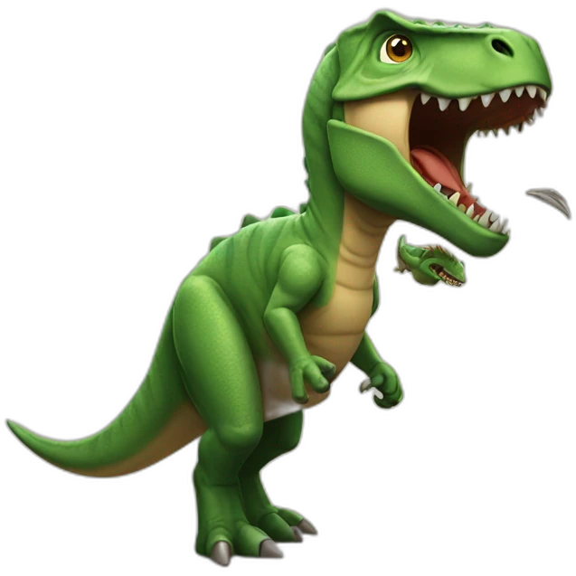 Dino fight emoji