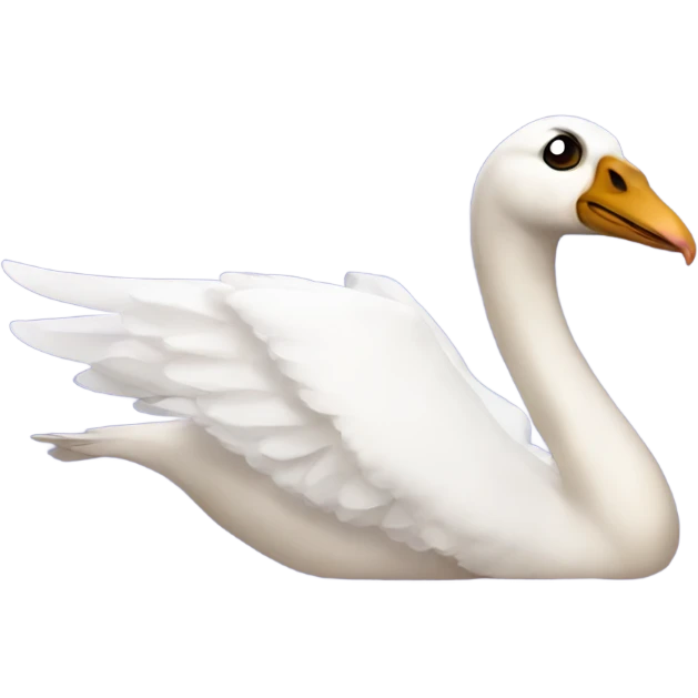  bird swan with doberman emoji