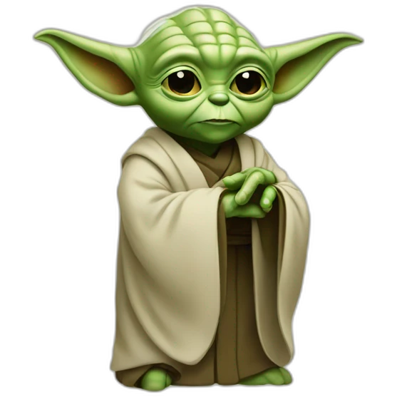 yoda qui fait un doigt d'honneur emoji