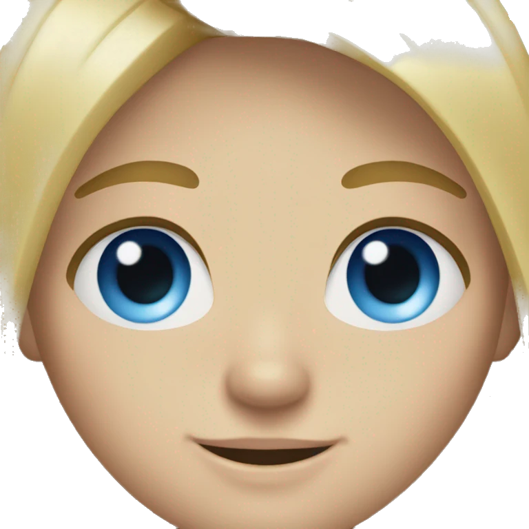 Blond hair eyes boy blue eyes emoji