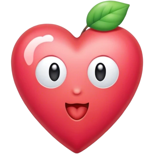 Corazón con carita emoji