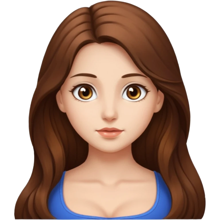 Belle fille avec une grosse poitrine emoji