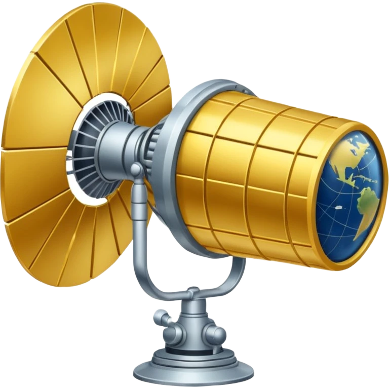 Satellite with Gold Panels emoji
