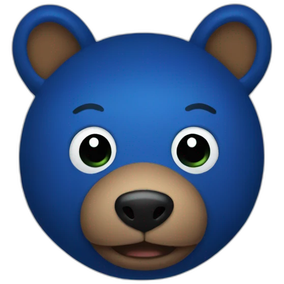 dark blue stuffed animal  emoji