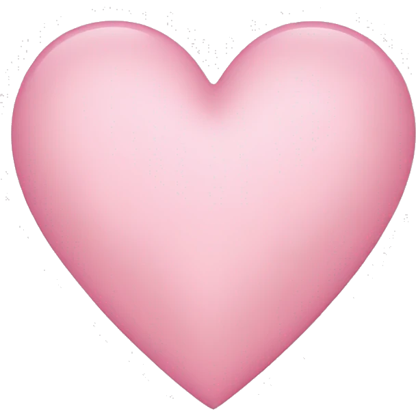 A light pink heart emoji