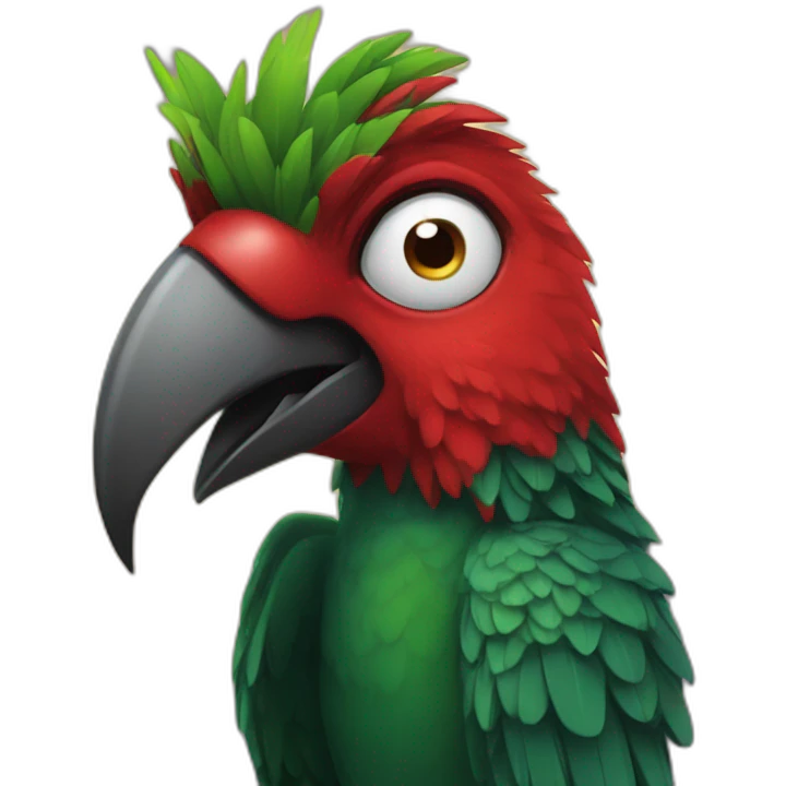 demonic-parrot emoji