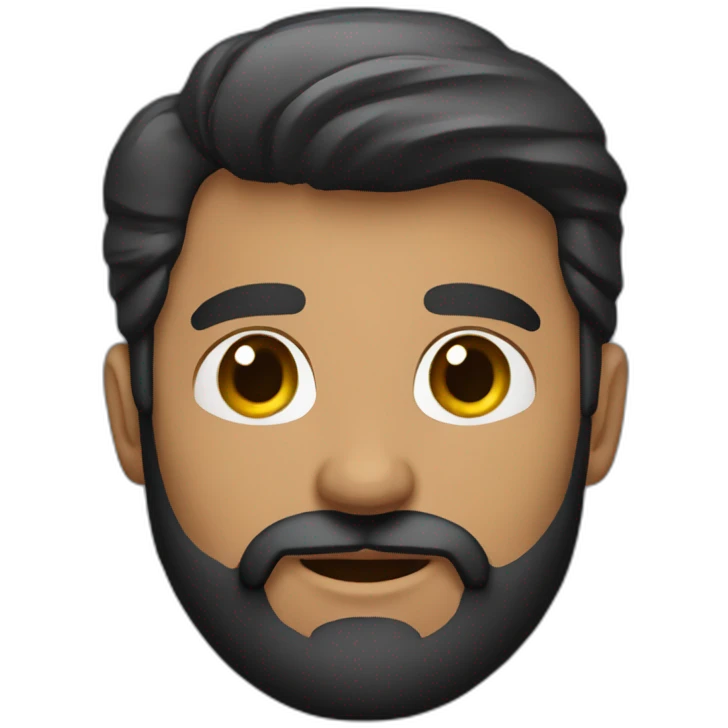 Hombre grande con barba gay emoji