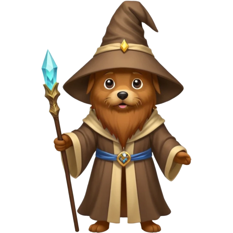 Dog wizard emoji