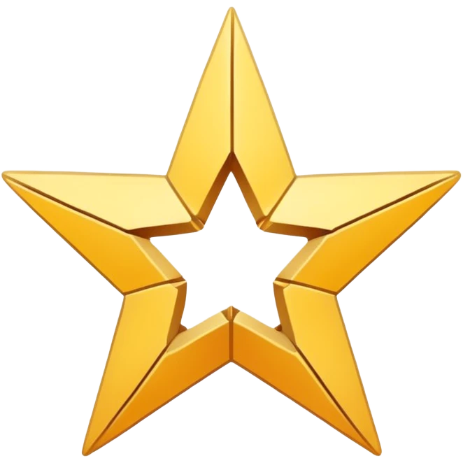 Generate me like a broken star in half or maybe three pieces but so people still can see it’s a star lie make it white outline and empty inside and same thing with a star make two emojisi meant a broken star and white out lune emoji