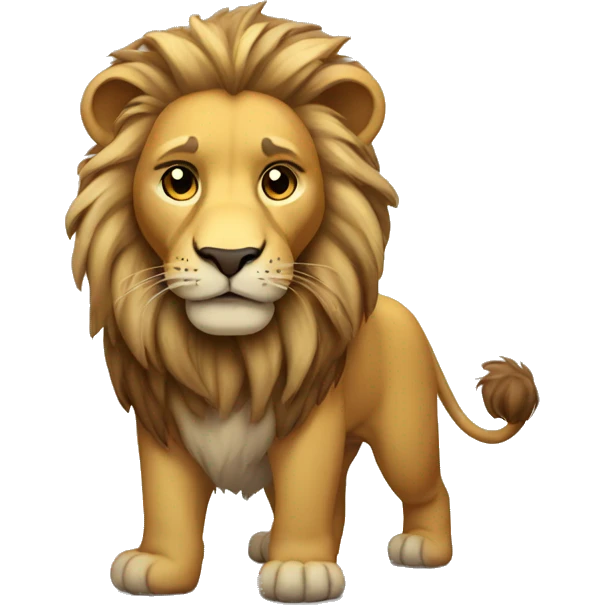Injured lion emoji