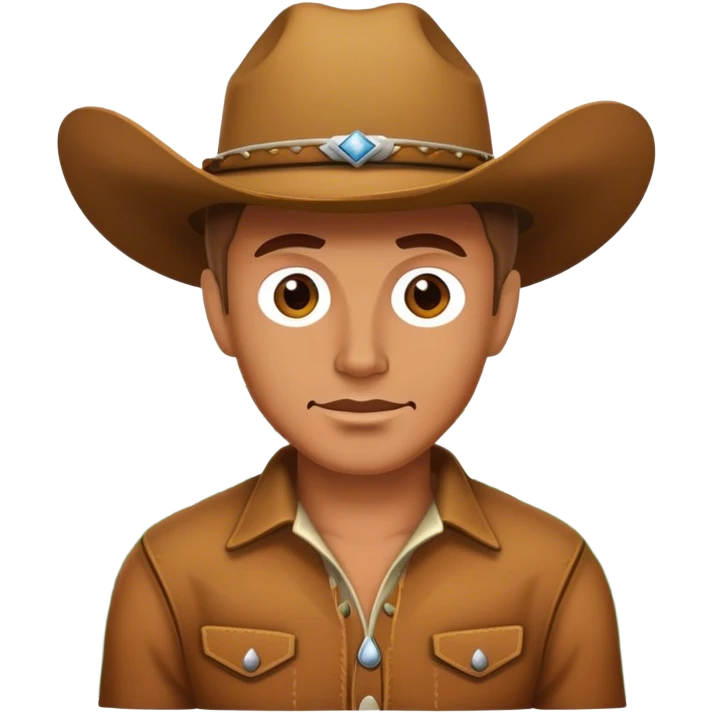 cowboy allongé dans l'herbe emoji