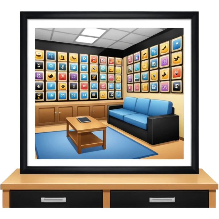 Poster room y2k style emoji