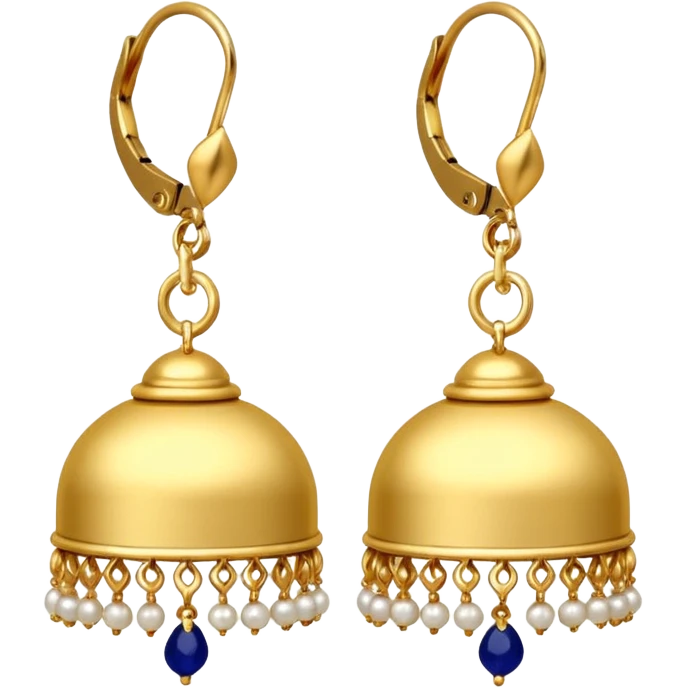 White very little Jhumka emoji emoji