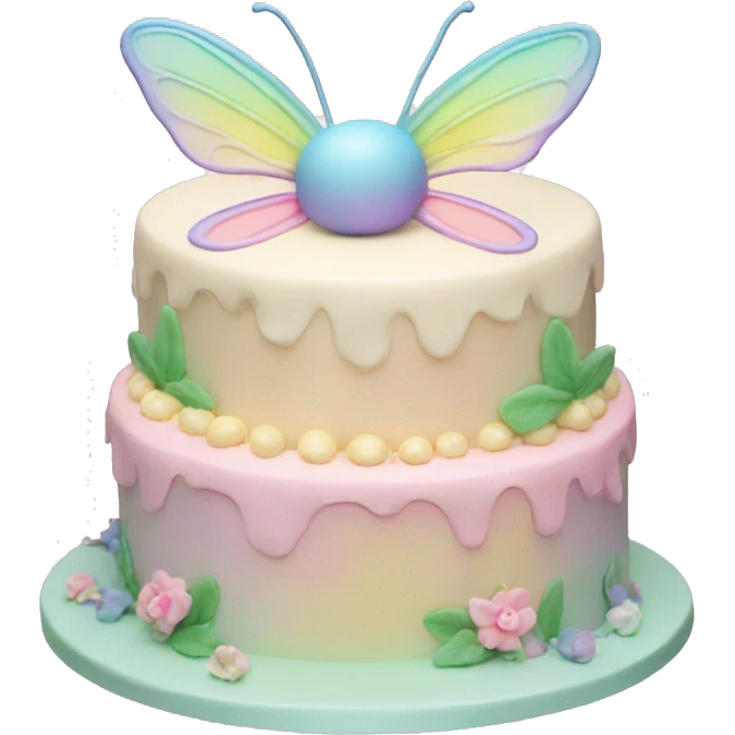 Fairy pastel cake emoji