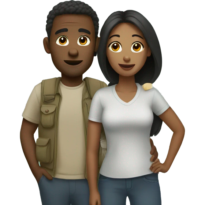 Couple at the zoo emoji