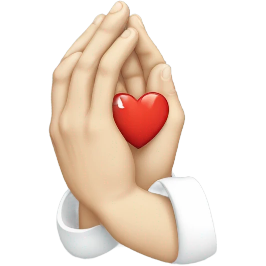 Heart break with praying hands emoji