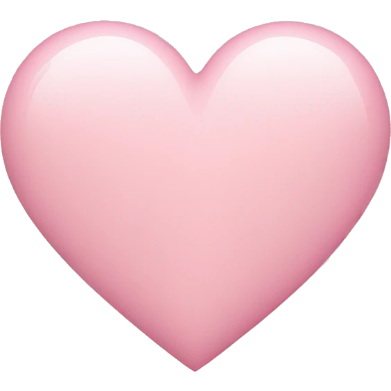 Light pink heart emoji
