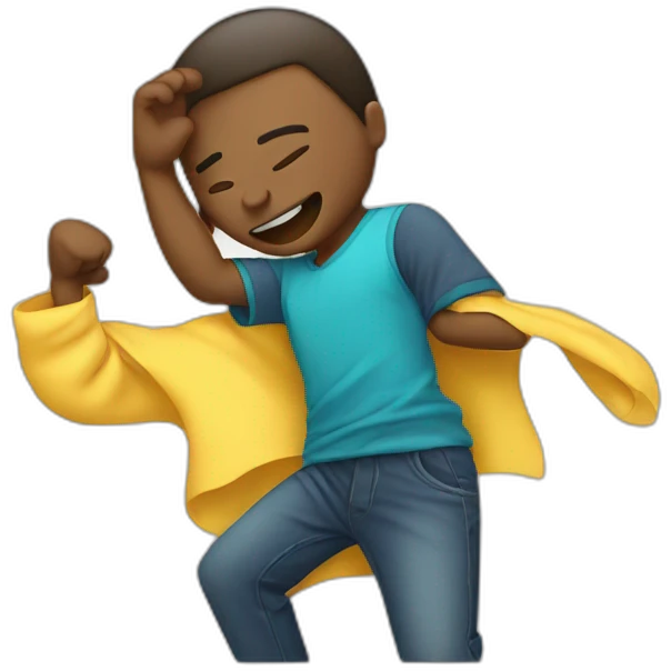 Person dabbing emoji