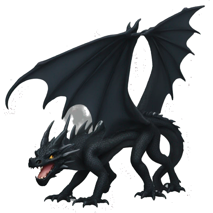 black dragon emoji