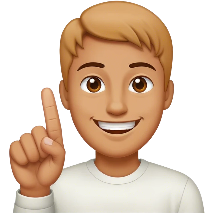 smiling middle finger emoji