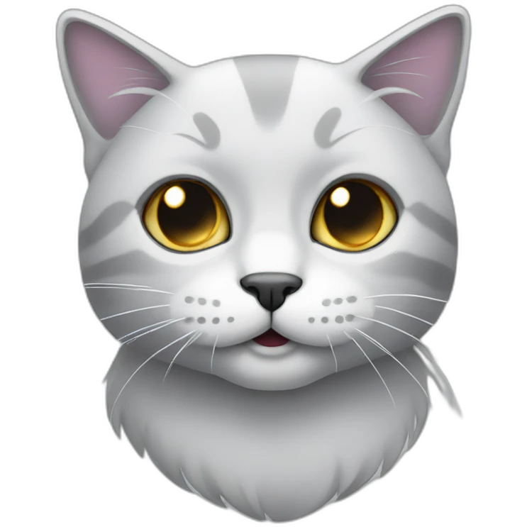 silver gradient cat emoji