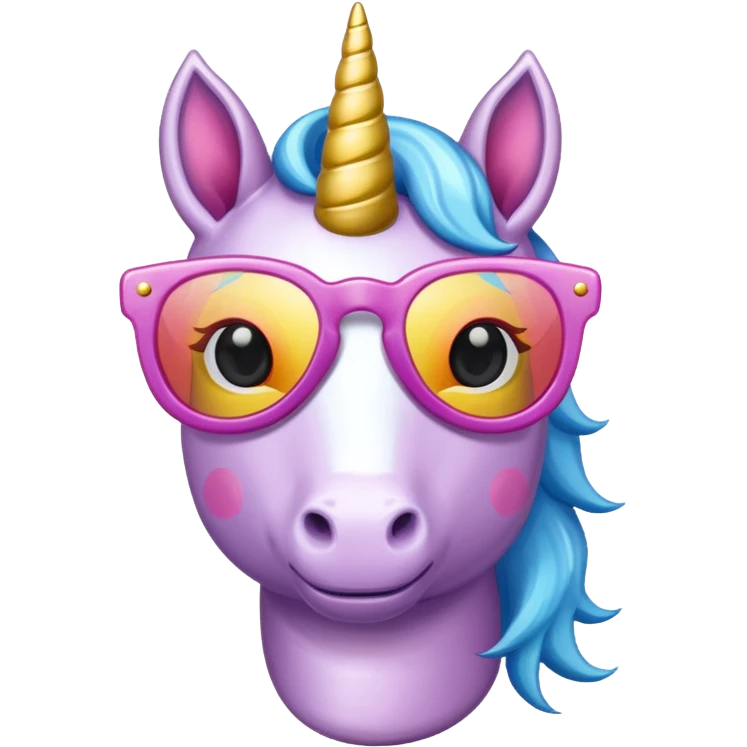 sunglasses unicorn emoji