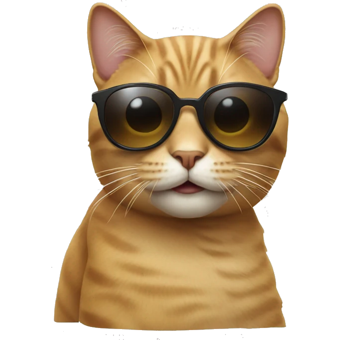 Cat with sunglasses emoji