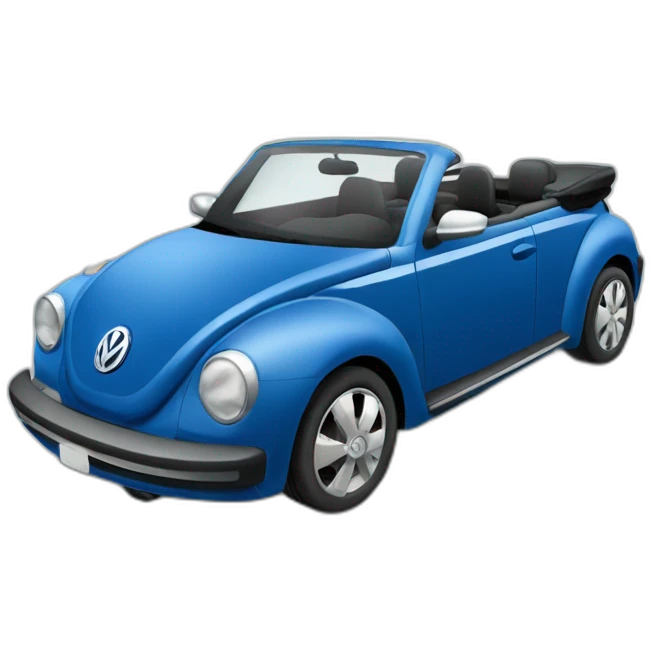 Volkswagen-Newbeelte-convertible-blue emoji