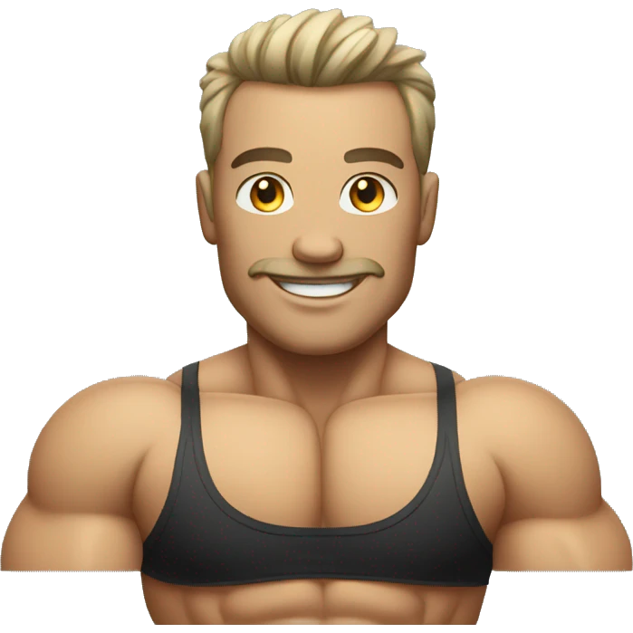 automobile bodybuilder emoji