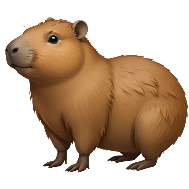 cinematic-capybara-realistic-full-body-on all fours-emoji,-plump-and-relaxed-body-soaking-in-the-warm-sun,-short-brown-fur-slightly-ruffled,-head-tilted-dramatically,-calm-expressive-eyes-exuding-serene-wisdom,-simplified-yet-realistic-focused-features,-highly-detailed,-glowing-with-an-almost-sarcastic-glow emoji