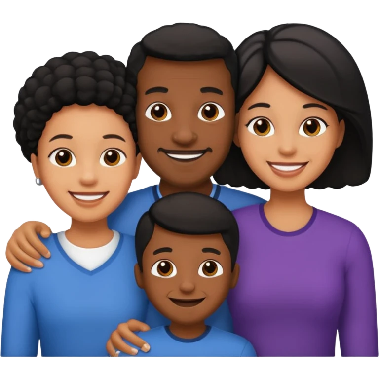 Black family emoji
