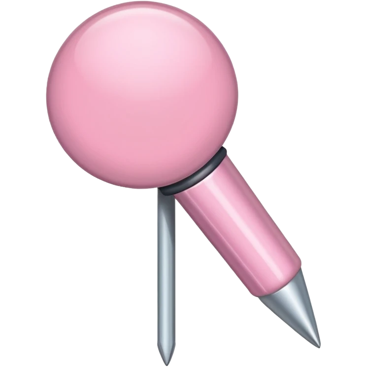 Light pink straight pin emoji