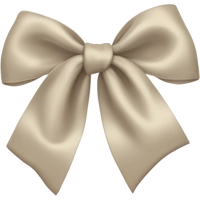 Beige bow emoji