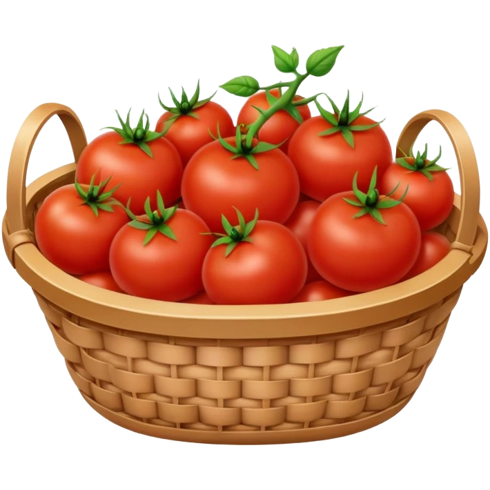 A basket with tomatoes in it emoji
