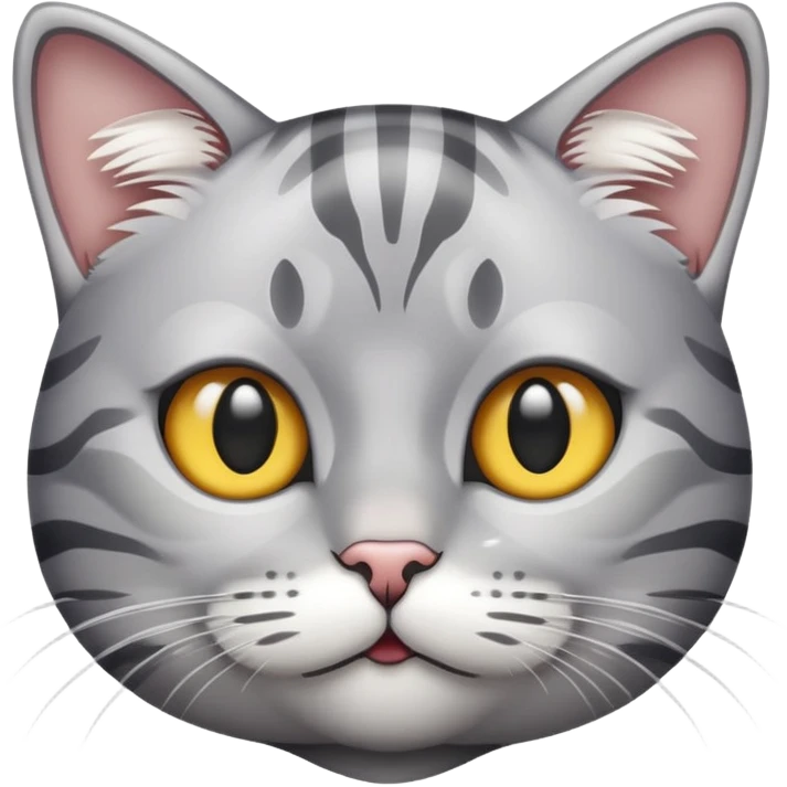 Silver tabby cat  emoji